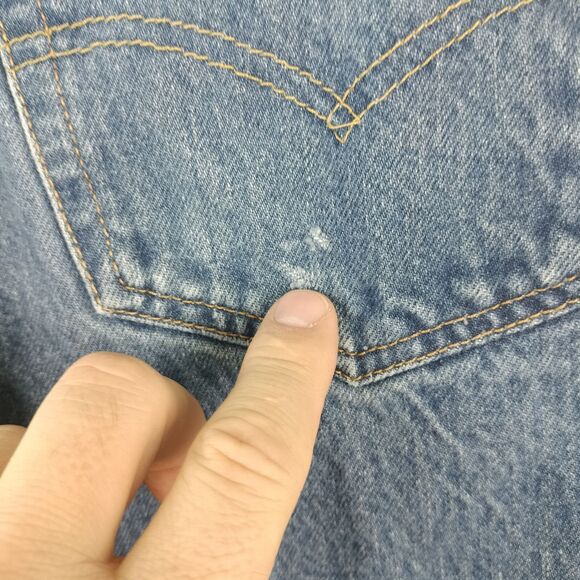 Levis 501 Jeans Mens Size 38x29 Blue Denim Button Fly Medium Wash Straight Leg - Picture 12 of 15